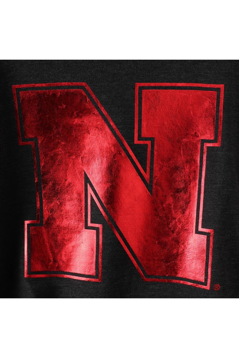 Women's Colosseum Black Nebraska Huskers Trey Dolman Long Sleeve T-Shirt, Alternate, color, Black