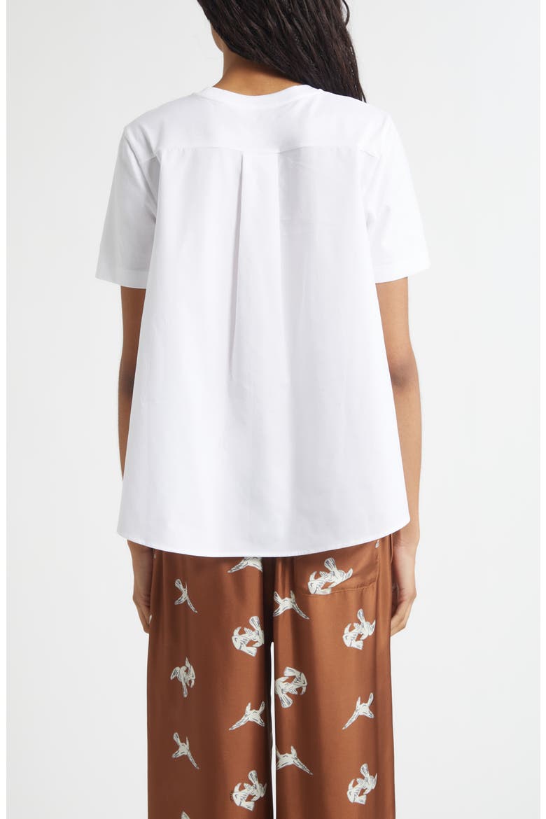 Mending Logo Cotton Poplin Pocket T-Shirt, Alternate, color, 00W01 LILY WHITE