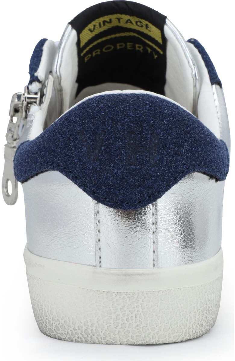 Vintage Havana Kids' Vail Sneaker, Alternate, color, Washed Silver Navy