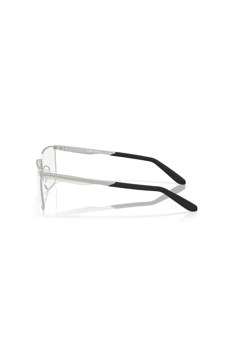 57mm Square optical glasses, Alternate, color, Silver