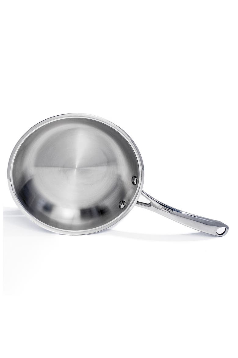 Professional Stainless Steel 10/18 Tri-Ply 10'' Frying Pan, Alternate, color, SILVER