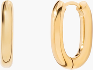Little Sky Stone Halo Oval Hoop Earrings