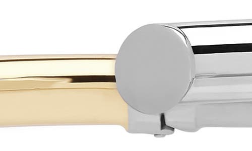 Lana Two-tone Layered Edge Bangle Bracelet In Gold/siver