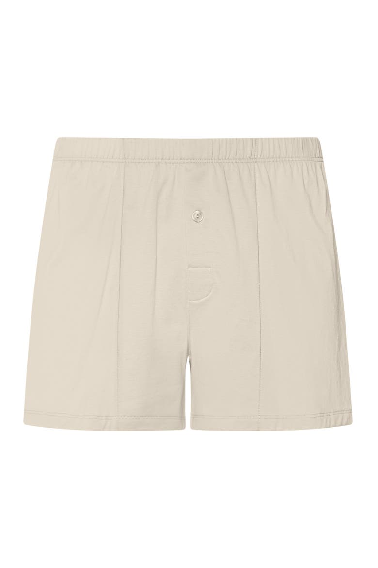 Cotton Sporty Button Fly Cotton Boxer, Main, color, Moon