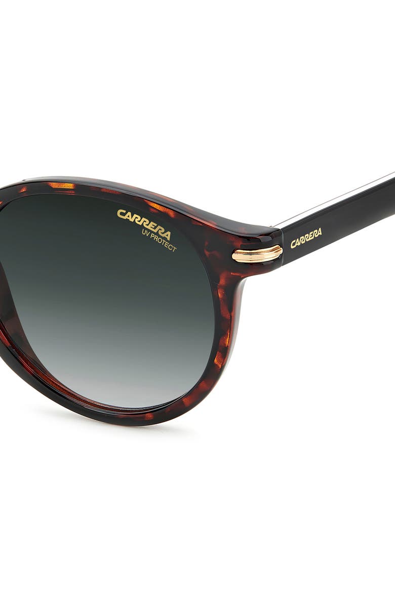 Carrera Eyewear 50mm Round Sunglasses, Alternate, color, Havana