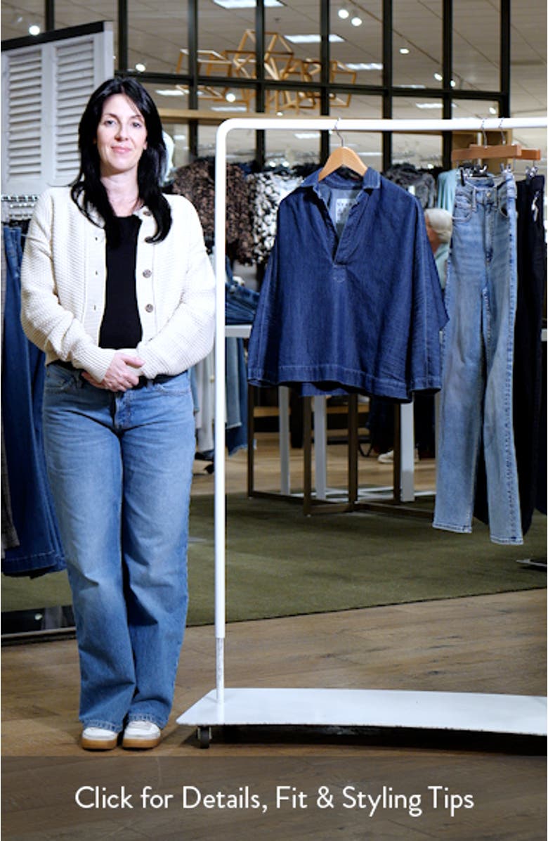 Denim Popover Top, sales video thumbnail