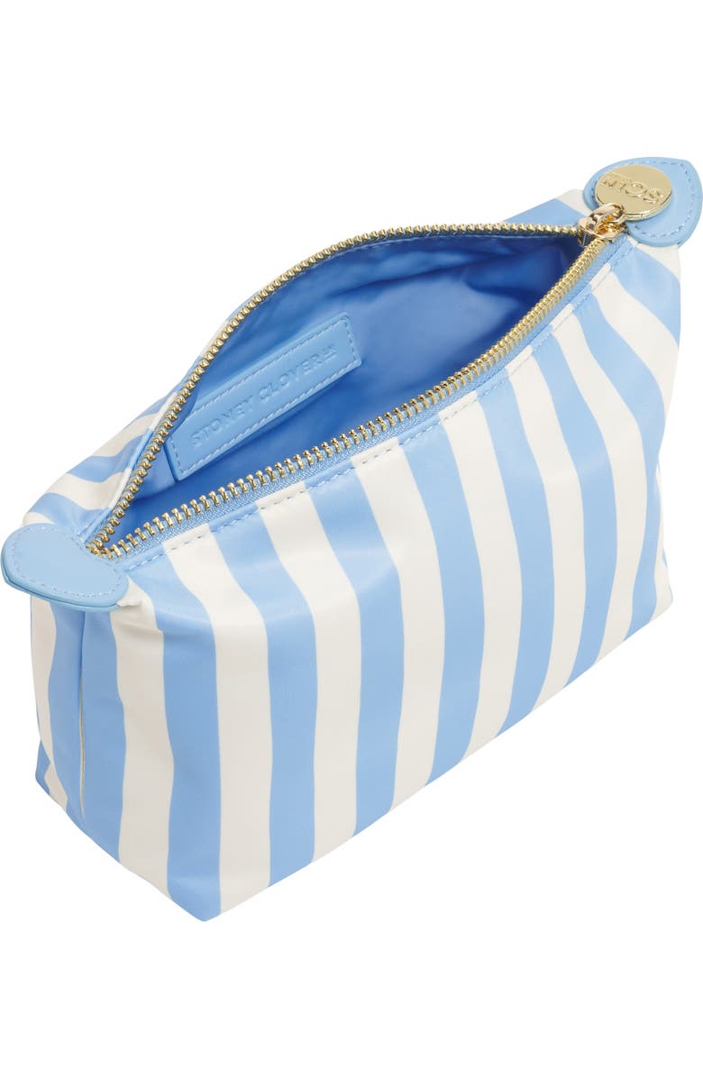 Stoney Clover Lane Small Stripe Nylon Pouchette, Alternate, color, Periwinkle Stripes