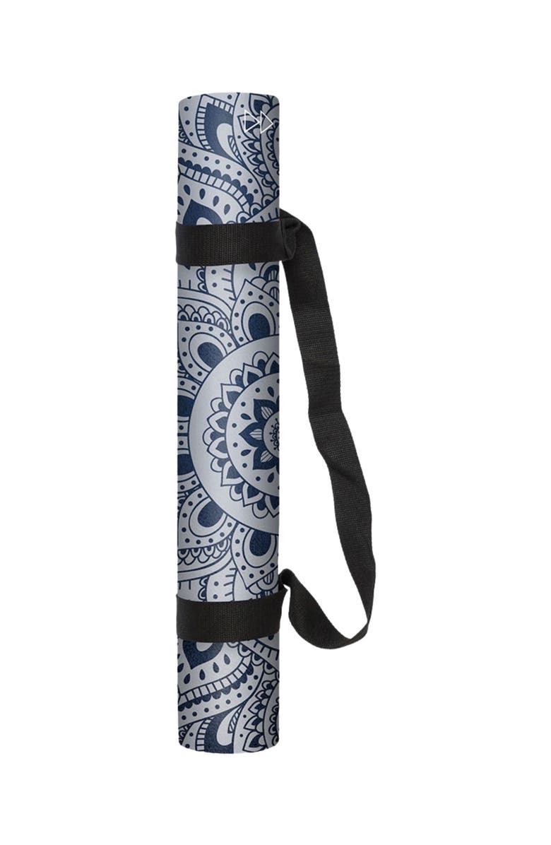 Yoga Design Lab Combo Yoga Mat 5.5mm- 2-in-1, Alternate, color, Mandala Black