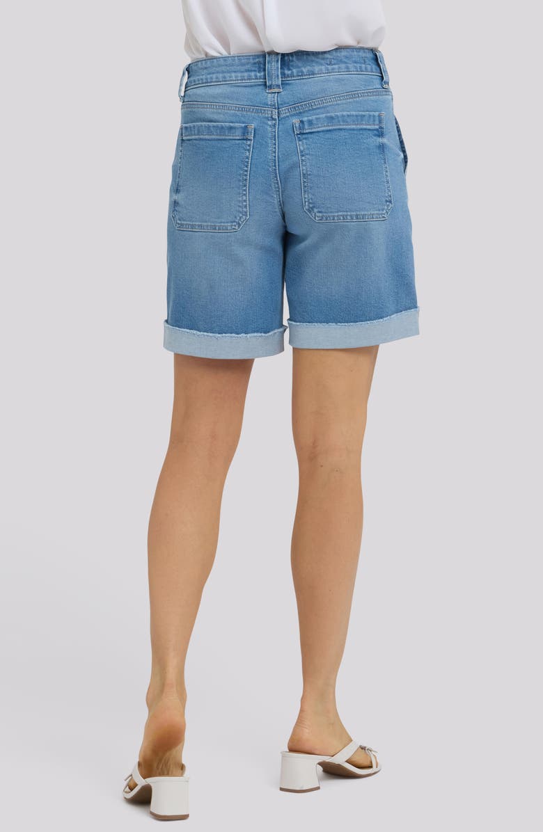 NYDJ Diana Relaxed Fit Cuffed Denim Shorts, Alternate, color, 