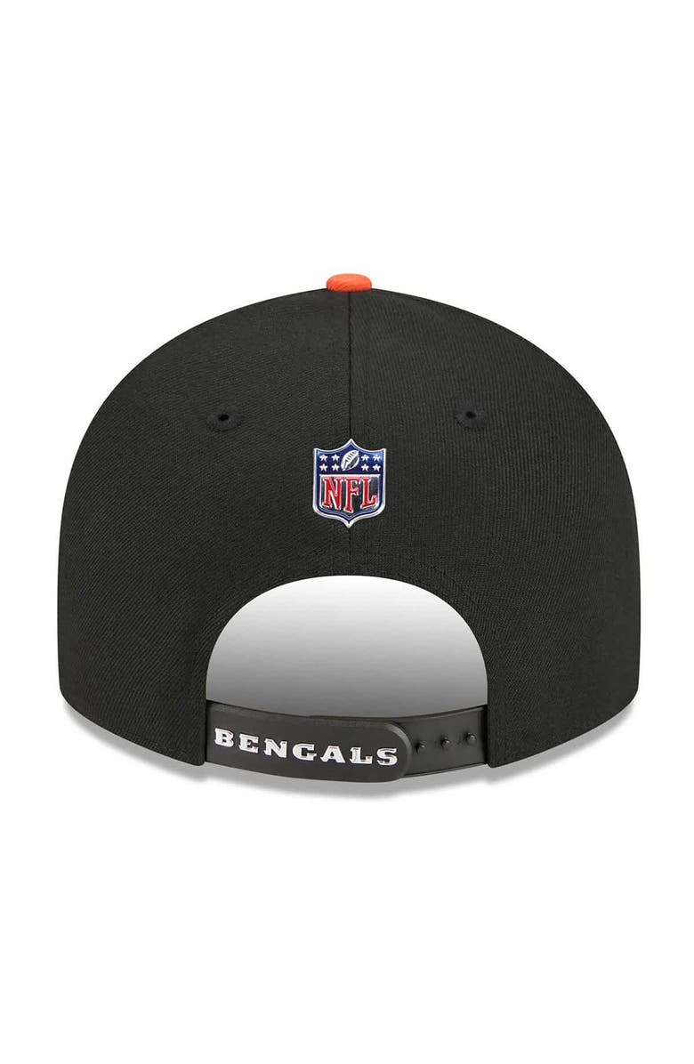 New Era Men's New Era  Black/Orange Cincinnati Bengals 2026 NFL Draft On Stage Pre-Curved 9FIFTY Snapback Hat, Alternate, color, Black