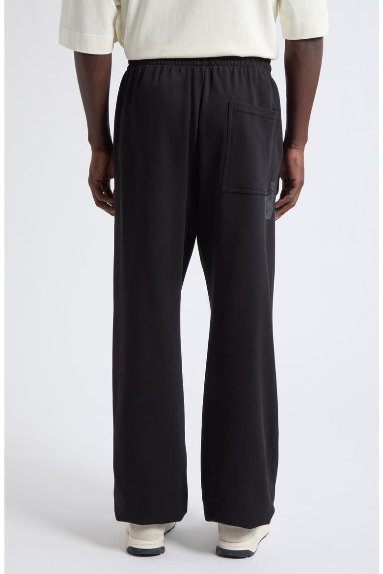 Brushed Cotton Sweatpants, Alternate, color, BLACK - GREY