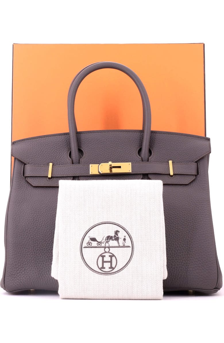 Pre-Owned Hermes Birkin Handbag Grey Togo with Gold Hardware 30, Alternate, color, Etain