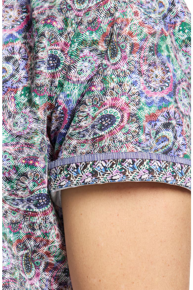 Elmore Short Sleeve Cotton Button-Up Shirt, Alternate, color, BLUE MULTI