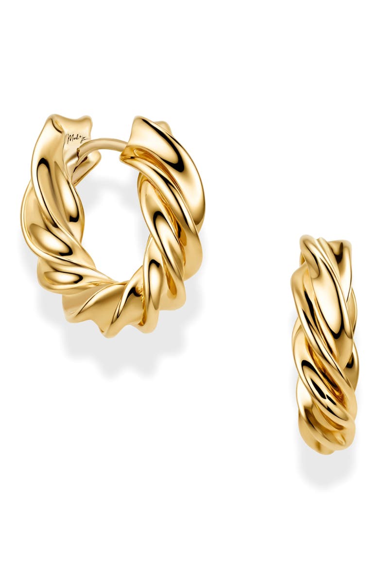 Daphne Hoop Earrings, Main, color, GOLD