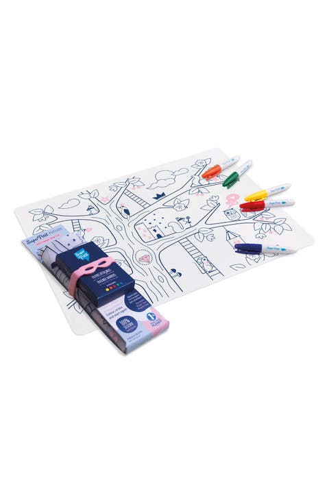 Magic Tree Reusable Coloring Mat & Washable Markers