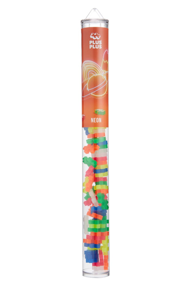 Neon Mix 70-Piece Tube Building Set, Main, color, NEON