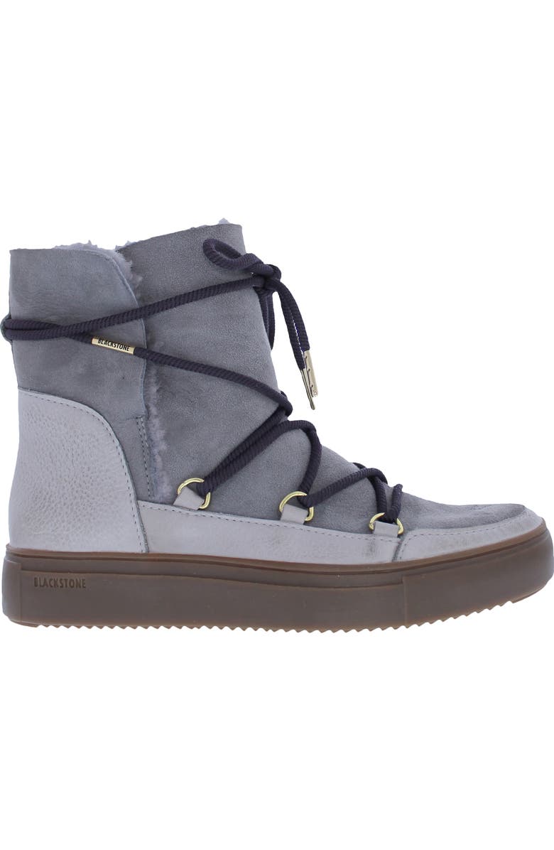 Blackstone UL87 Genuine Shearling Lined Boot, Main, color, Silver Sconce Nubuck Leather