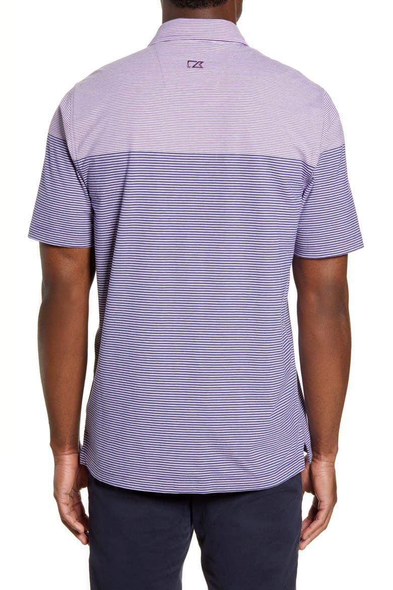 Classic Fit Stripe Short Sleeve Button-Up Sport Shirt, Alternate, color, MAJESTIC