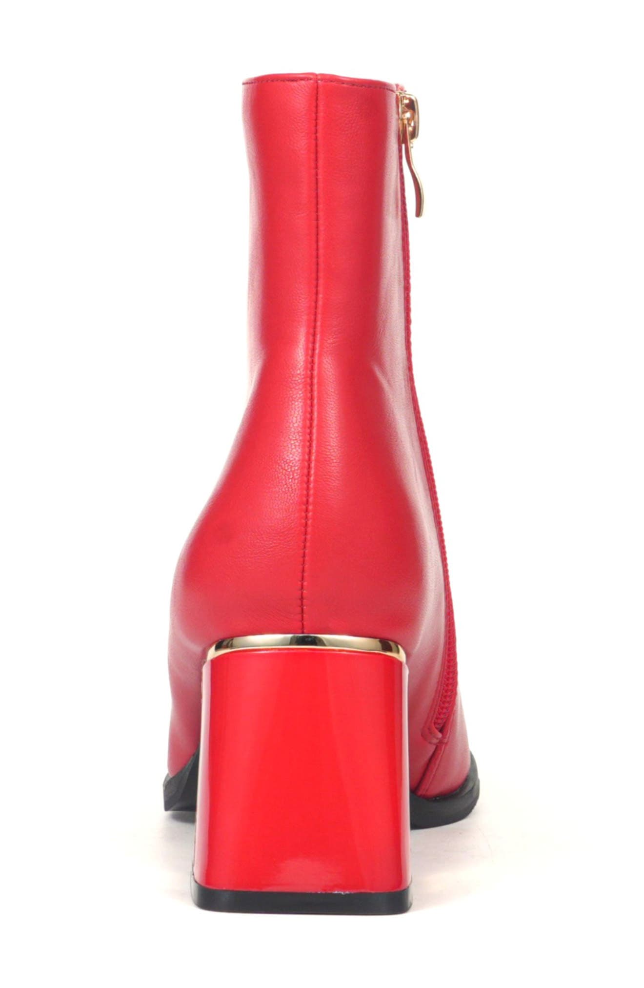 Terry Square Toe Boot, Alternate, color, RED
