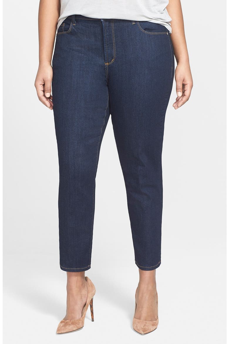 'Clarissa' Stretch Slim Ankle Jeans, Main, color, DARK ENZYME