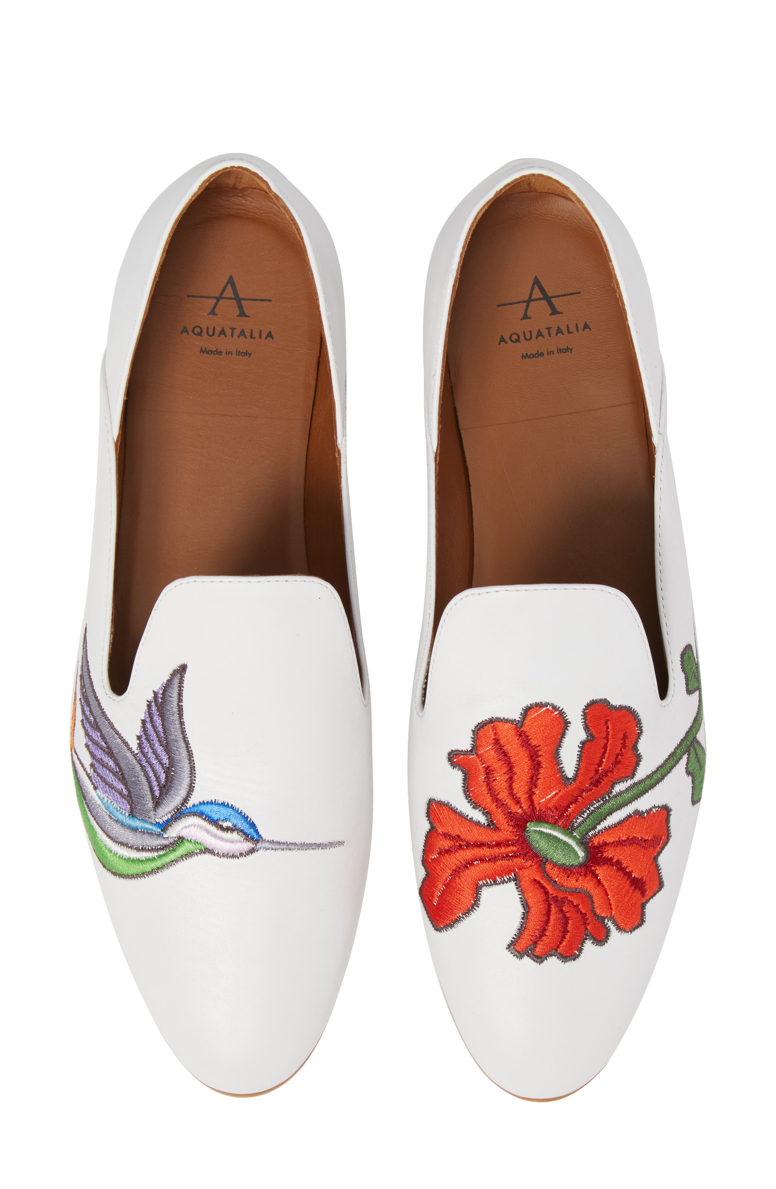 Aquatalia Emmaline Embroidered Loafer, Main, color, 