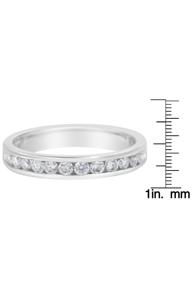 14K White Gold 1/2 cttw Diamond Band Ring, Alternate, color, White