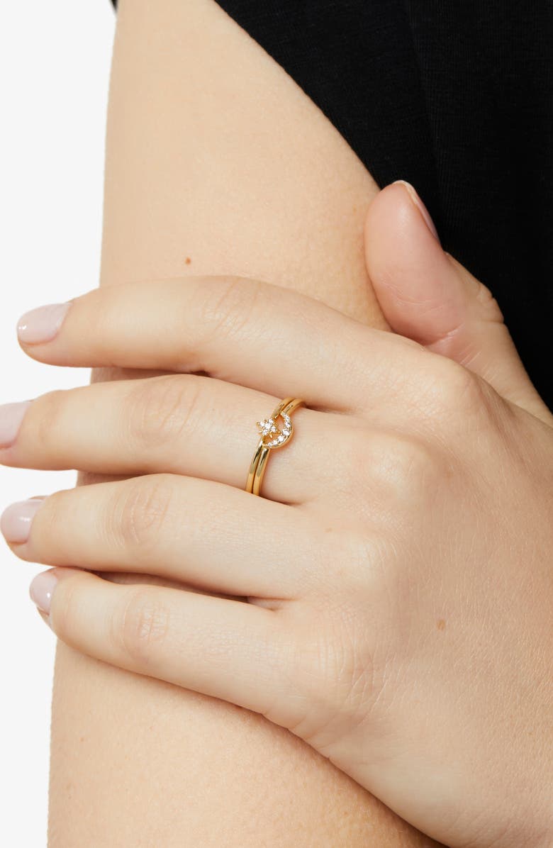 Ana Luisa Moon and Star Rings - Sky Set, Alternate, color, Gold