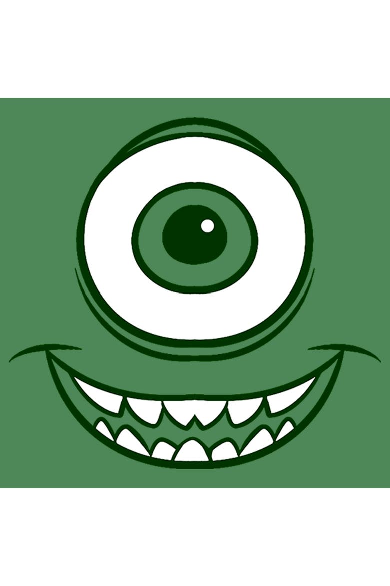 Men's Monsters Inc Mike Wazowski Eye T-Shirt, Alternate, color, Kelly Heather