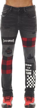 Cult of Individuality Punk Rip & Repair Super Skinny Jeans