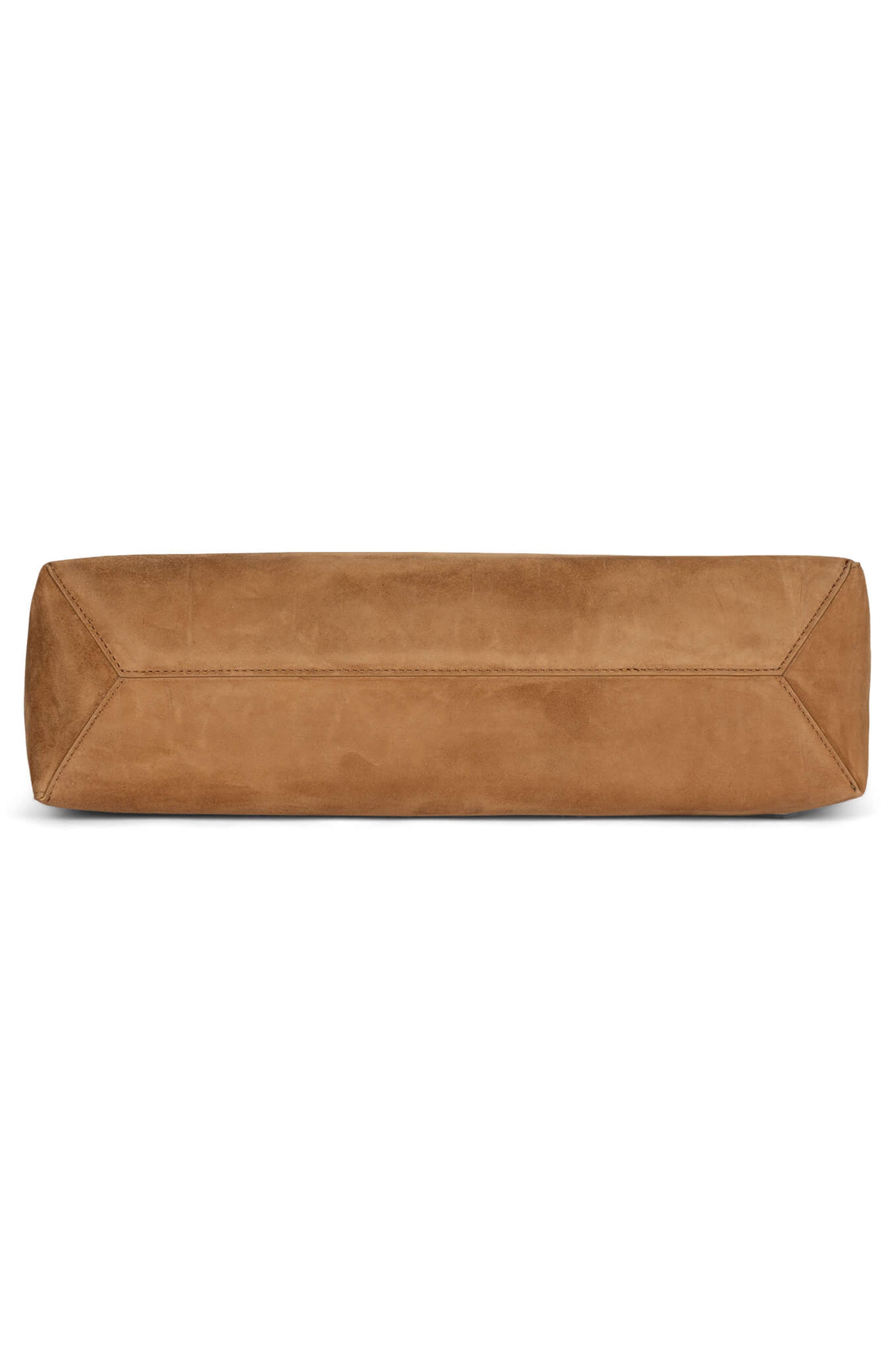 Jeffrey Campbell Toolbox Leather Clutch, Alternate, color, Tan Suede
