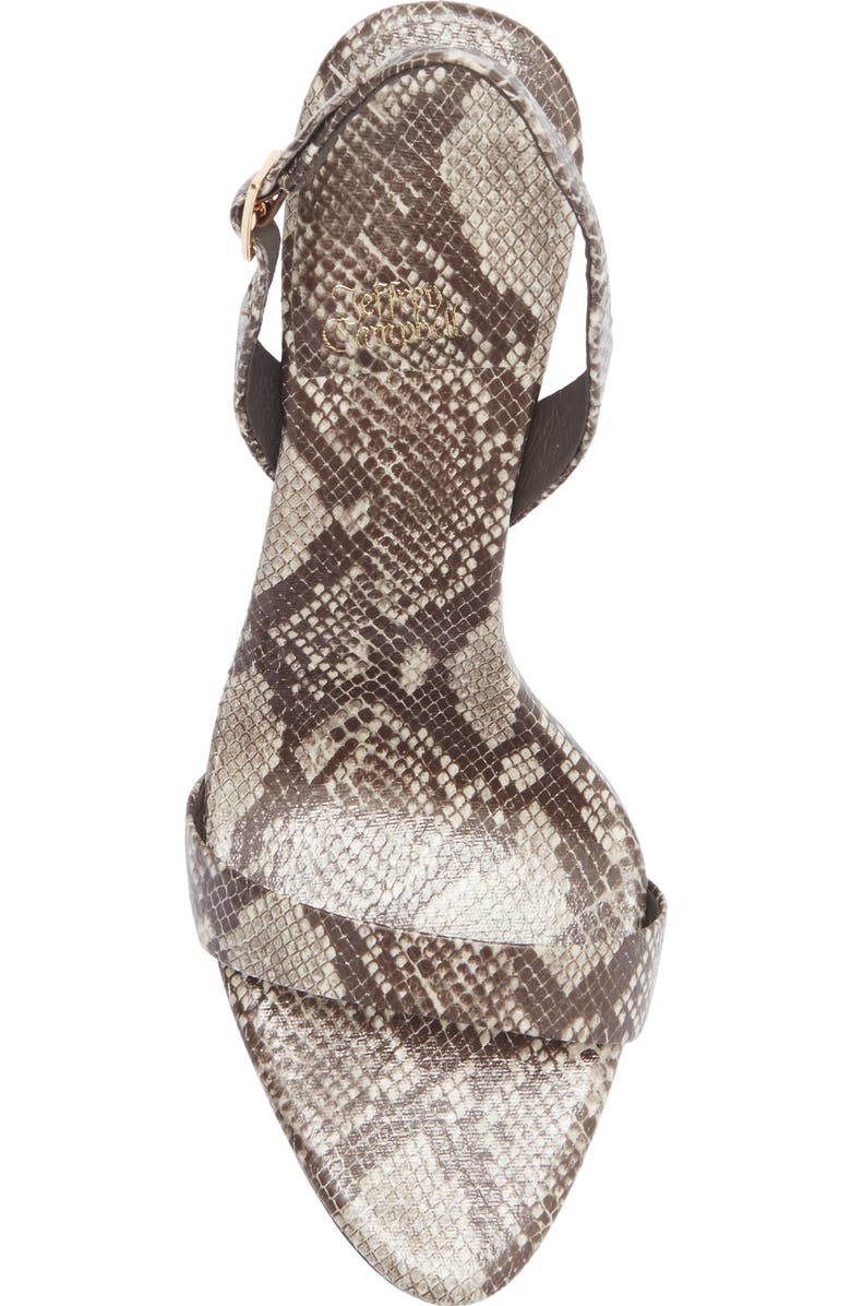 Jeffrey Campbell Go-Getter Sandal, Alternate, color, Brown Multi Python