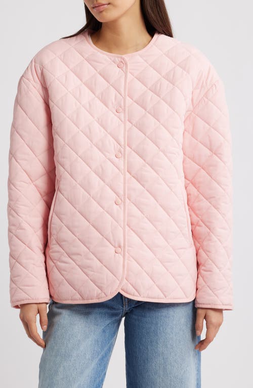 Thread & Supply Quilted Puffer Jacket In Pink