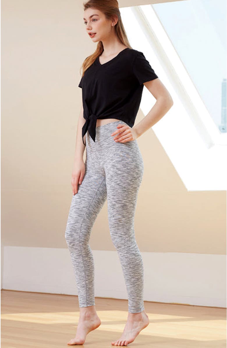 Rebody Active Knot your Race V Neck Short Sleeve Top, Alternate, color, Black