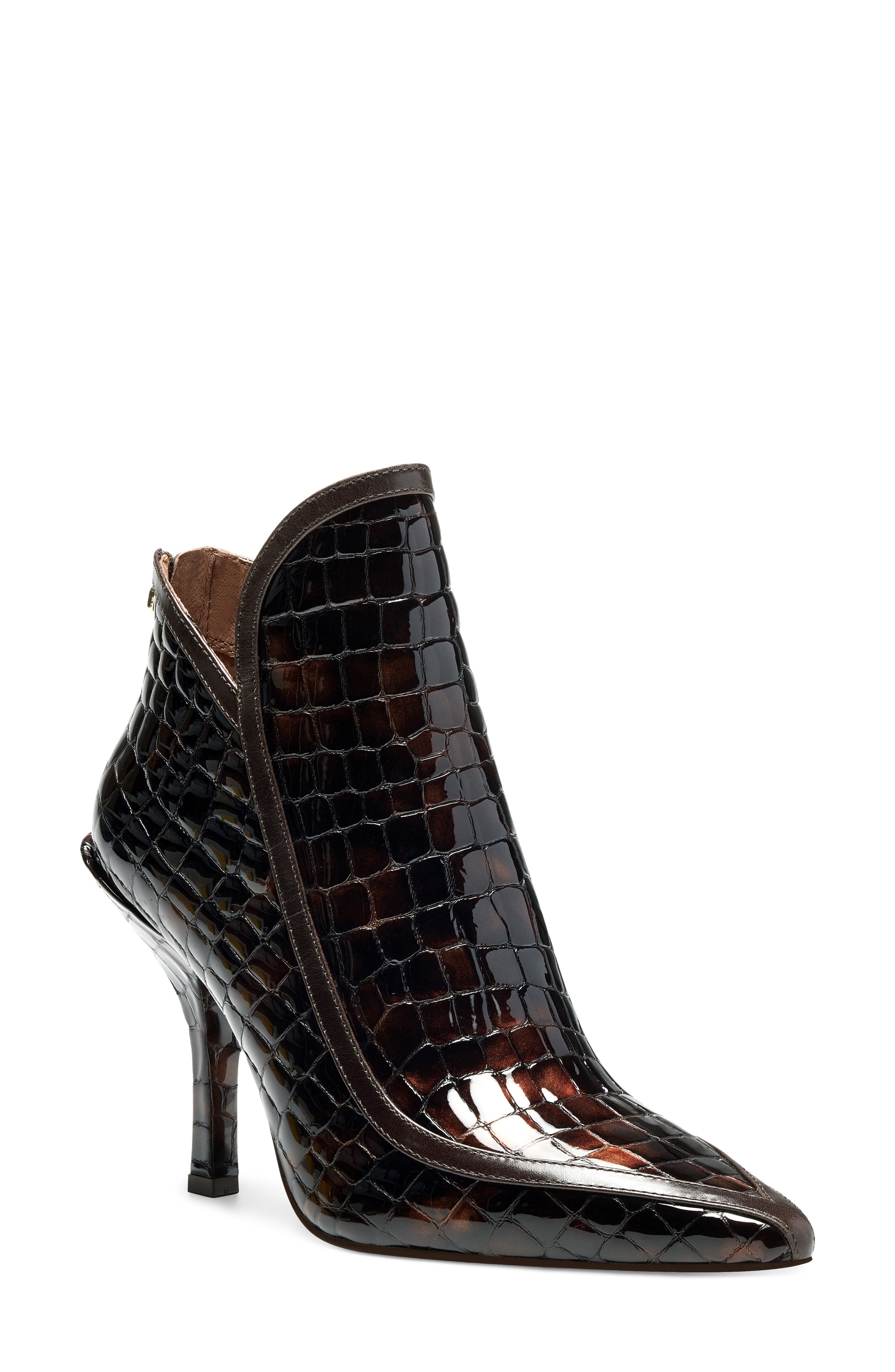 Viveca Pointed Toe Bootie, Main, color, TORTOISE/ FUDGE