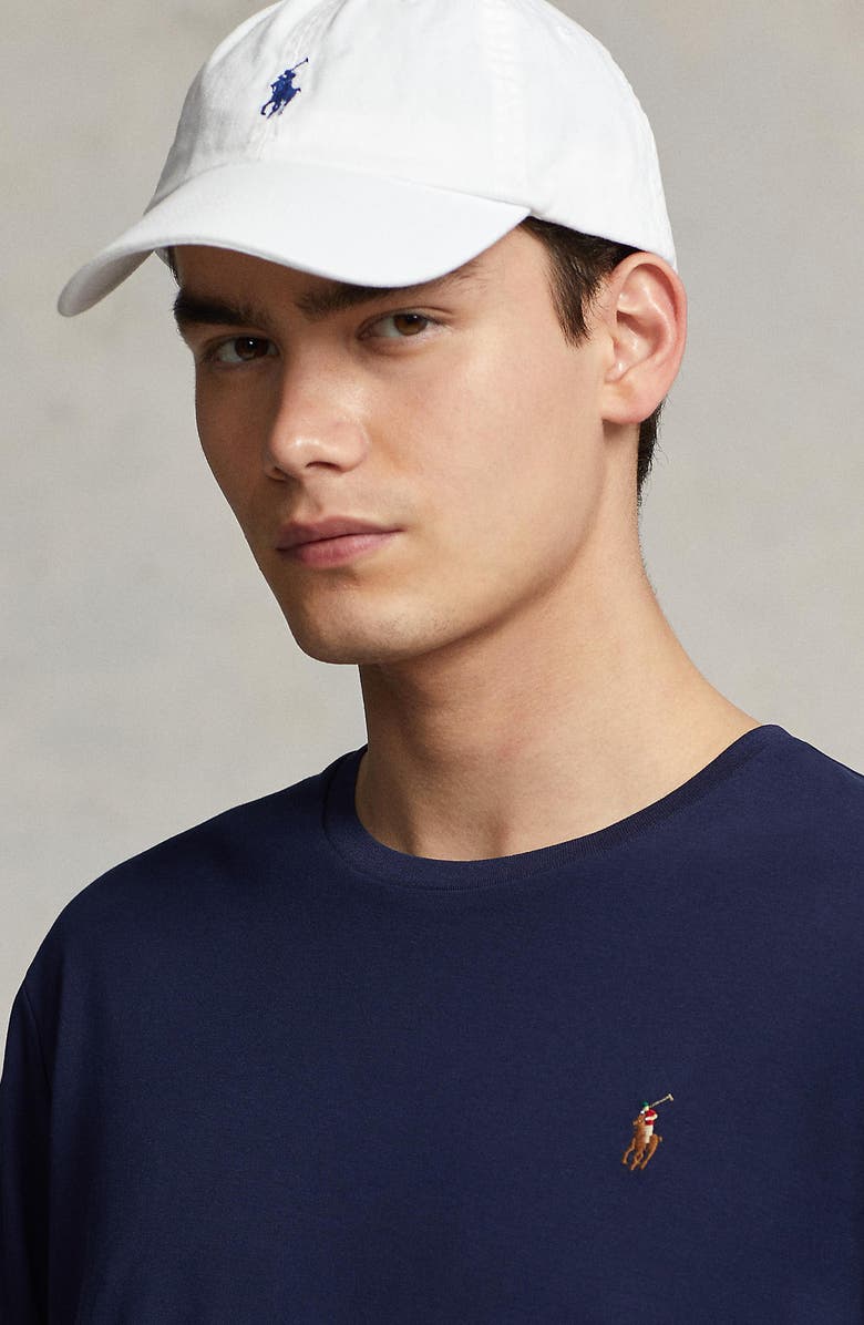 Polo Ralph Lauren Solid Long Sleeve T-Shirt, Alternate, color, French Navy