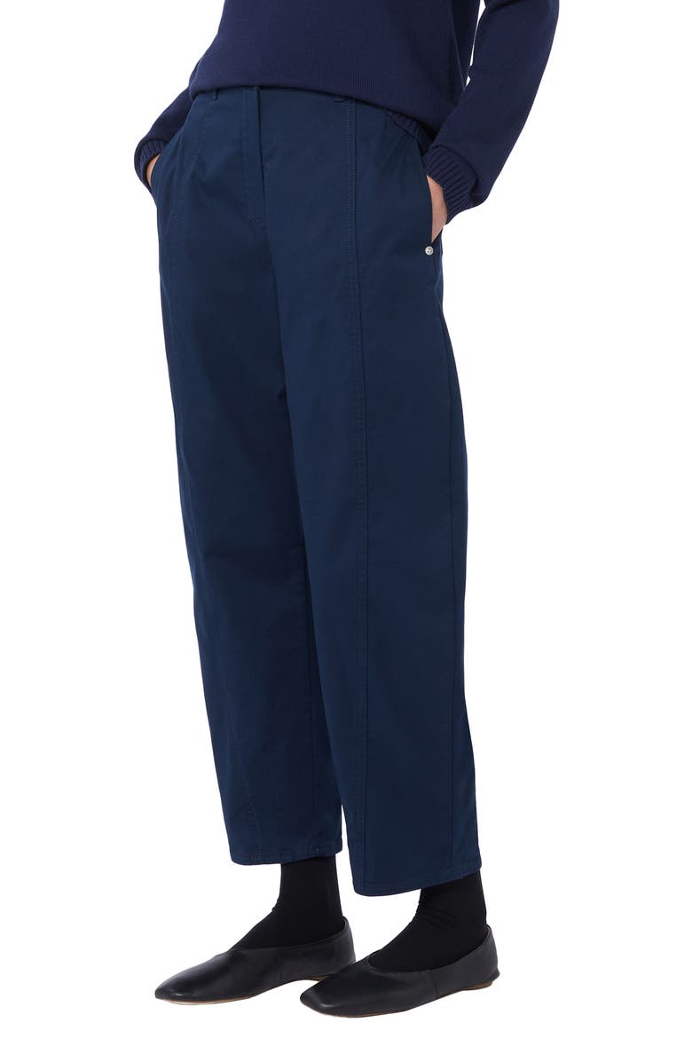 Etere Stretch Cotton Straight Leg Pants, Alternate, color, NAVY