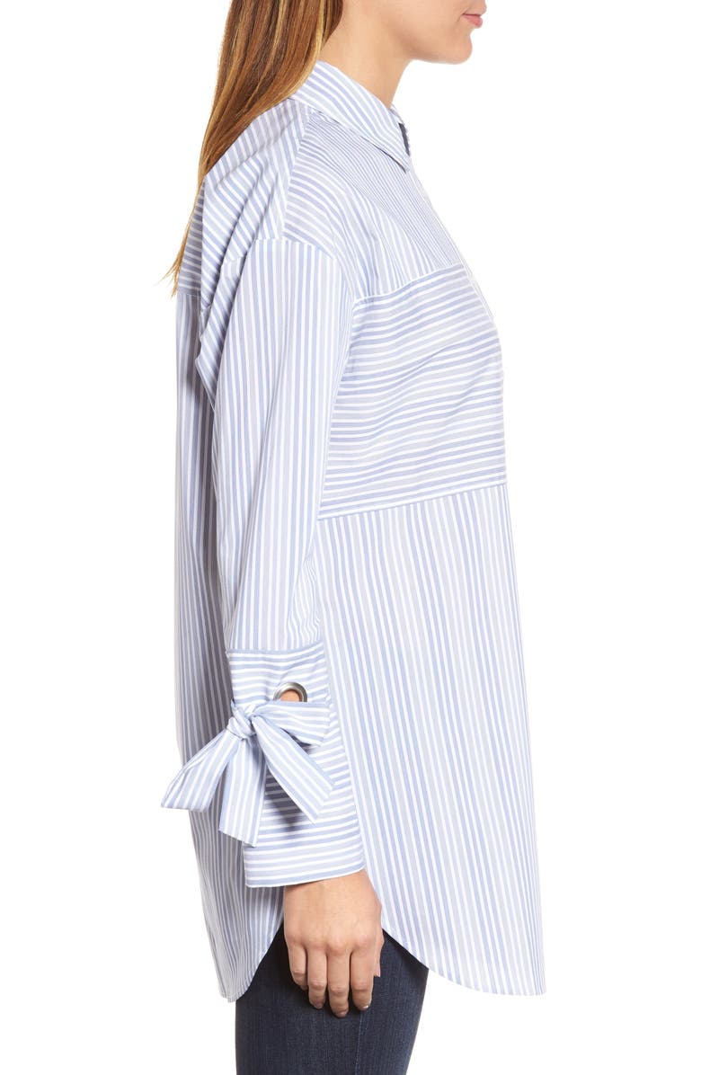 Halogen<sup>®</sup> POCKET DETAIL STRIPE TUNIC, Alternate, color, 