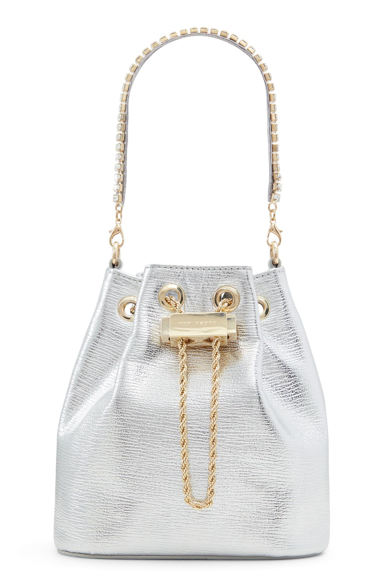 Ted Baker London Aurele Leather Bucket Bag, Main, color, 