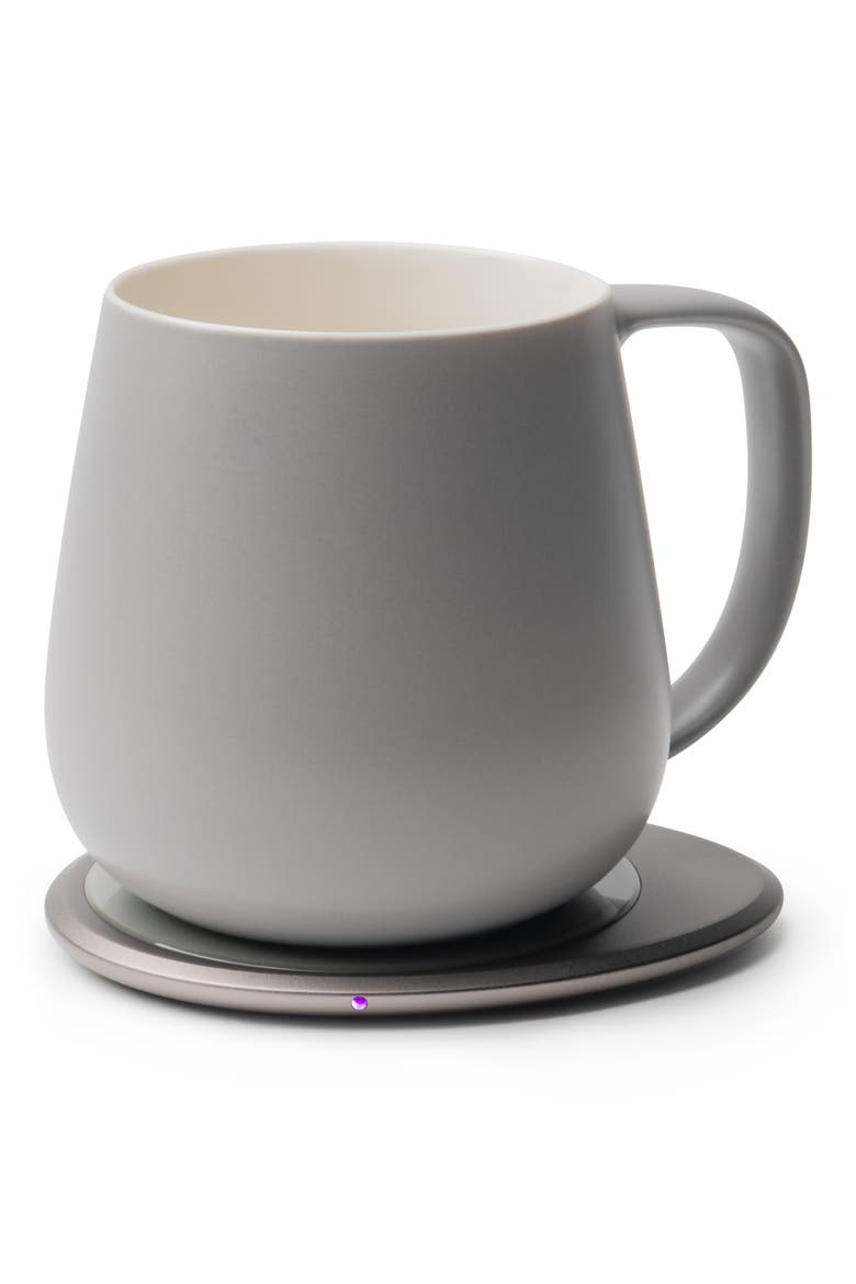 Ui+ Mug & Warmer Set, Main, color, SOFT GRAY