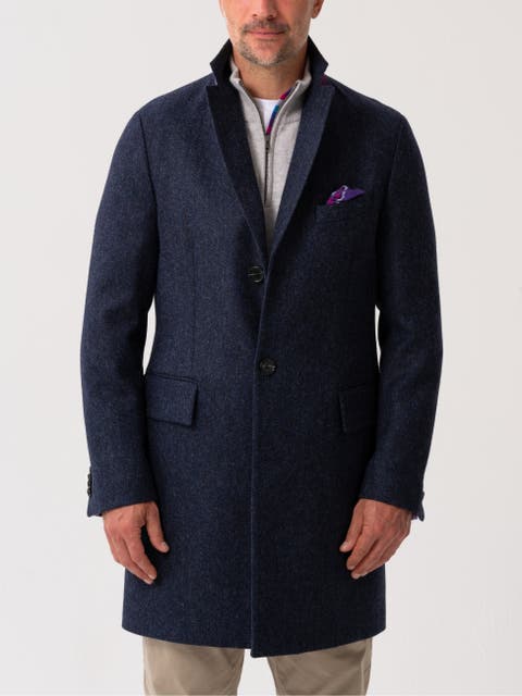 Long Sleeve Wool Collared Coat