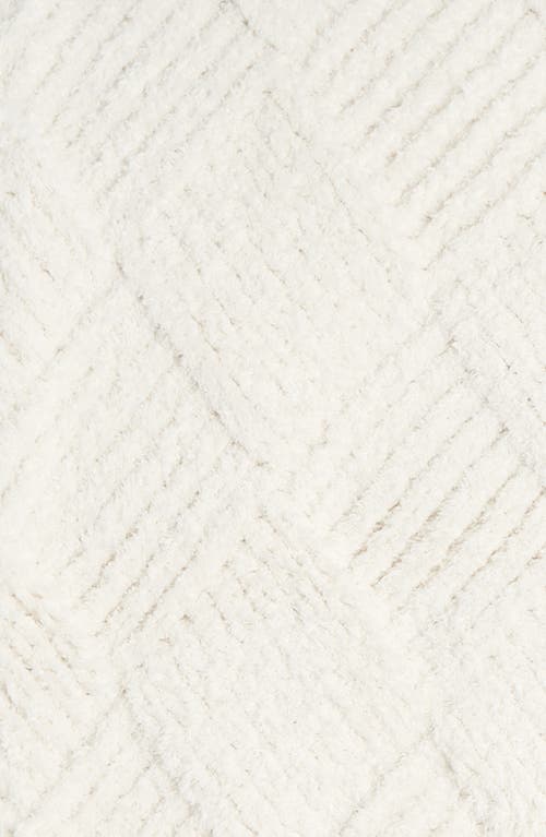 Barefoot Dreams Cozychic Diamond Weave Blanket In White