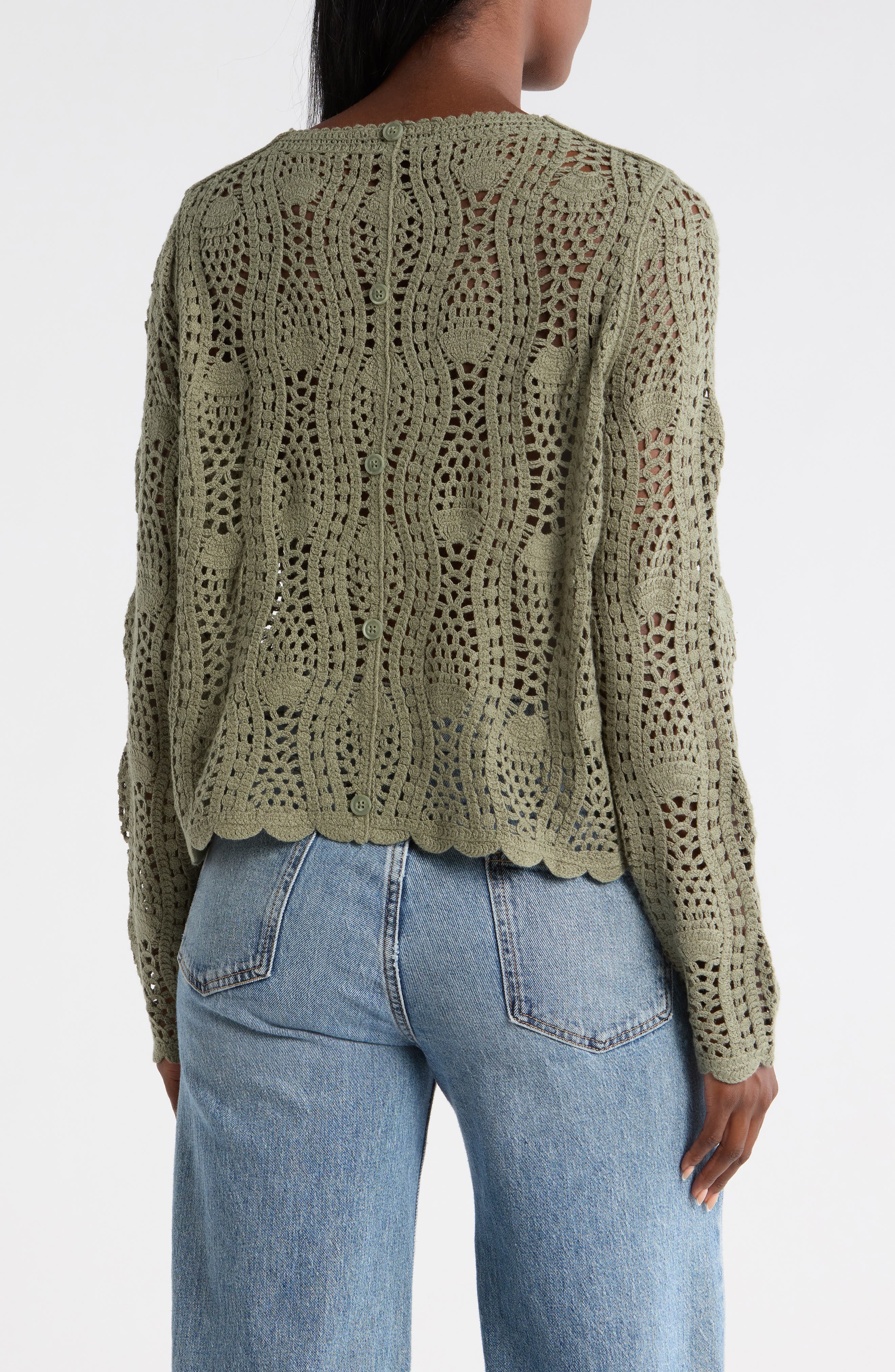 Pointelle Sweater - image 4