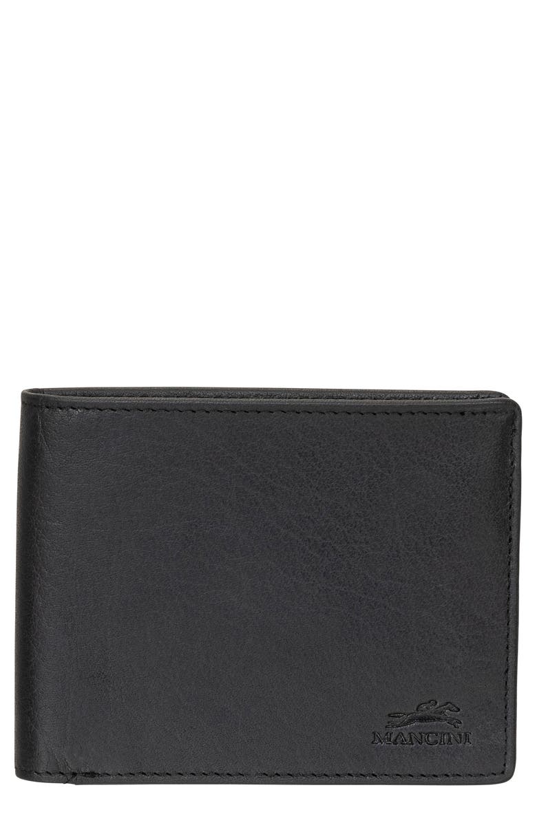 Mancini RFID Bifold Wallet, Main, color, Black