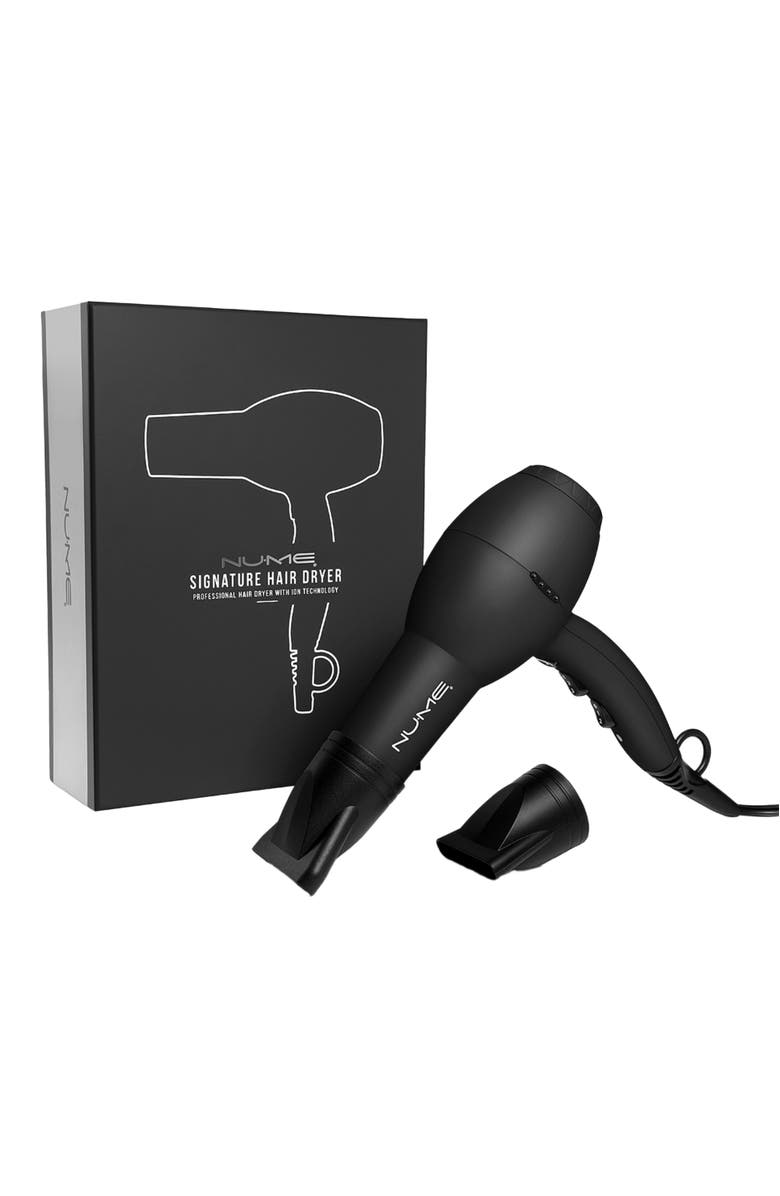 NUME Signature Hair Dryer | Ionic fast-drying Blow Dryer, Alternate, color, Black