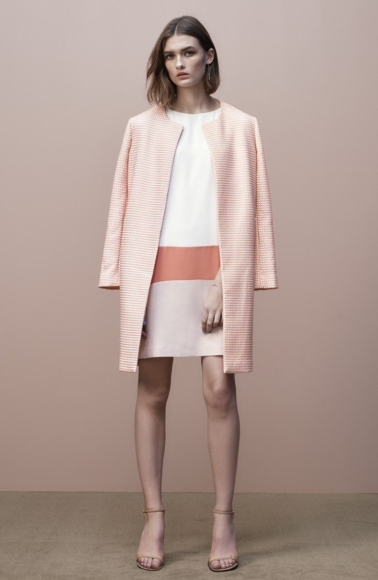 Halogen<sup>®</sup> Textured Collarless Topper, Alternate, color, 