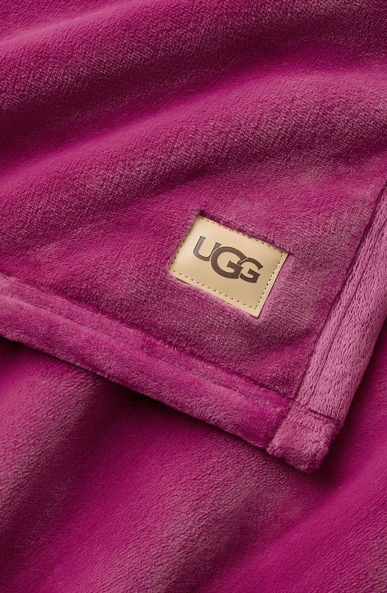 UGG<sup>®</sup> Coco Throw Blanket, Alternate, color, Strawberry