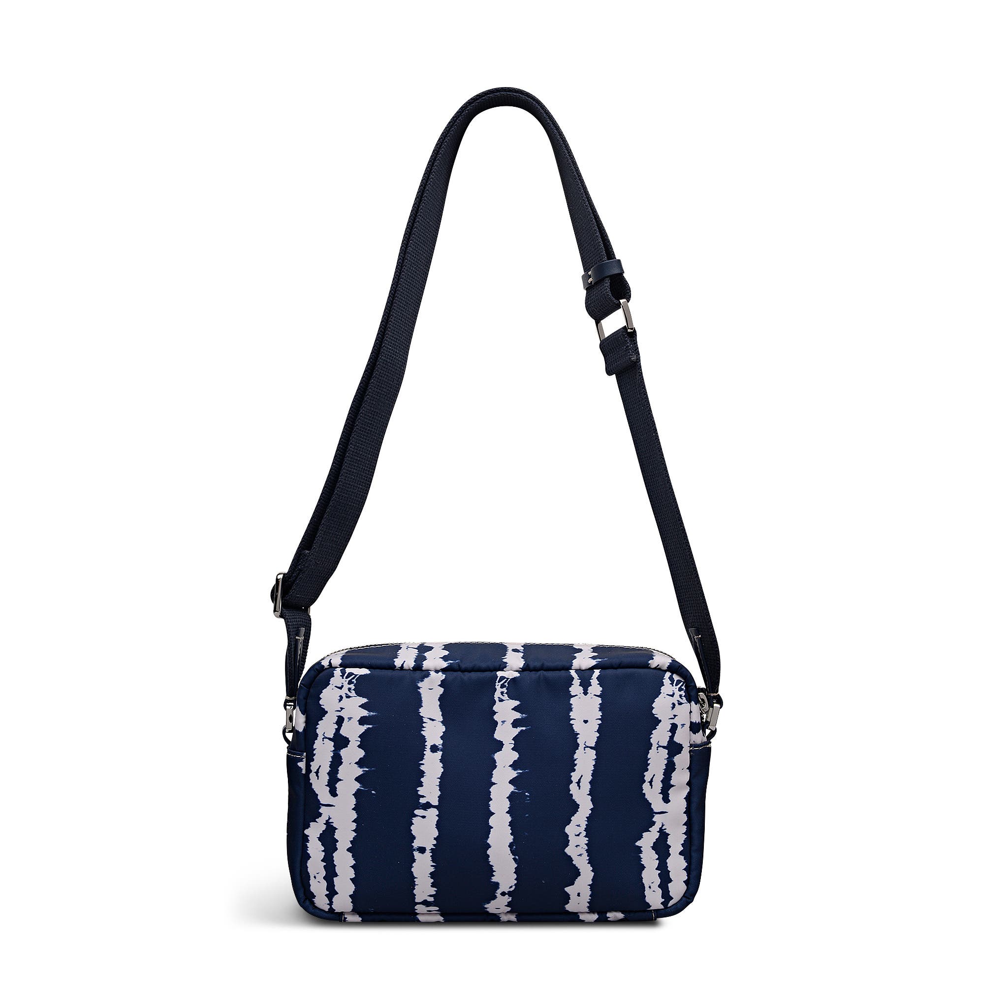Radley Halley Row - Tie Dye Stripe Small Ziptop Crossbody Bag, Alternate, color, Naval