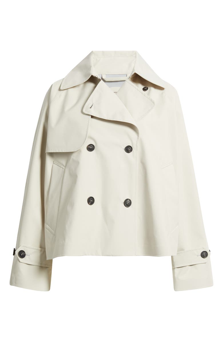 Save The Duck Garbo Waterproof Crop Trench Coat, Alternate, color, Shore Beige