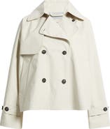 Save The Duck Garbo Waterproof Crop Trench Coat
