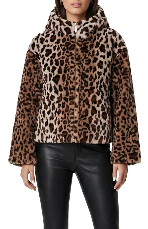 Fur-Free Sheared Mink (Faux Fur) Jacket, Hood